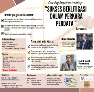 Flyer Pelatihan Litigasi