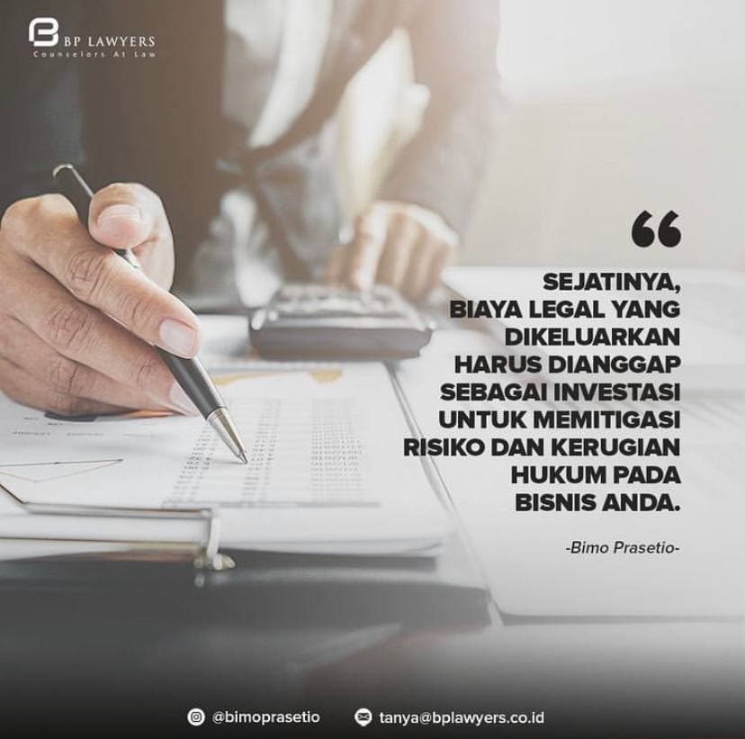 BIAYA LEGAL ITU INVESTASI