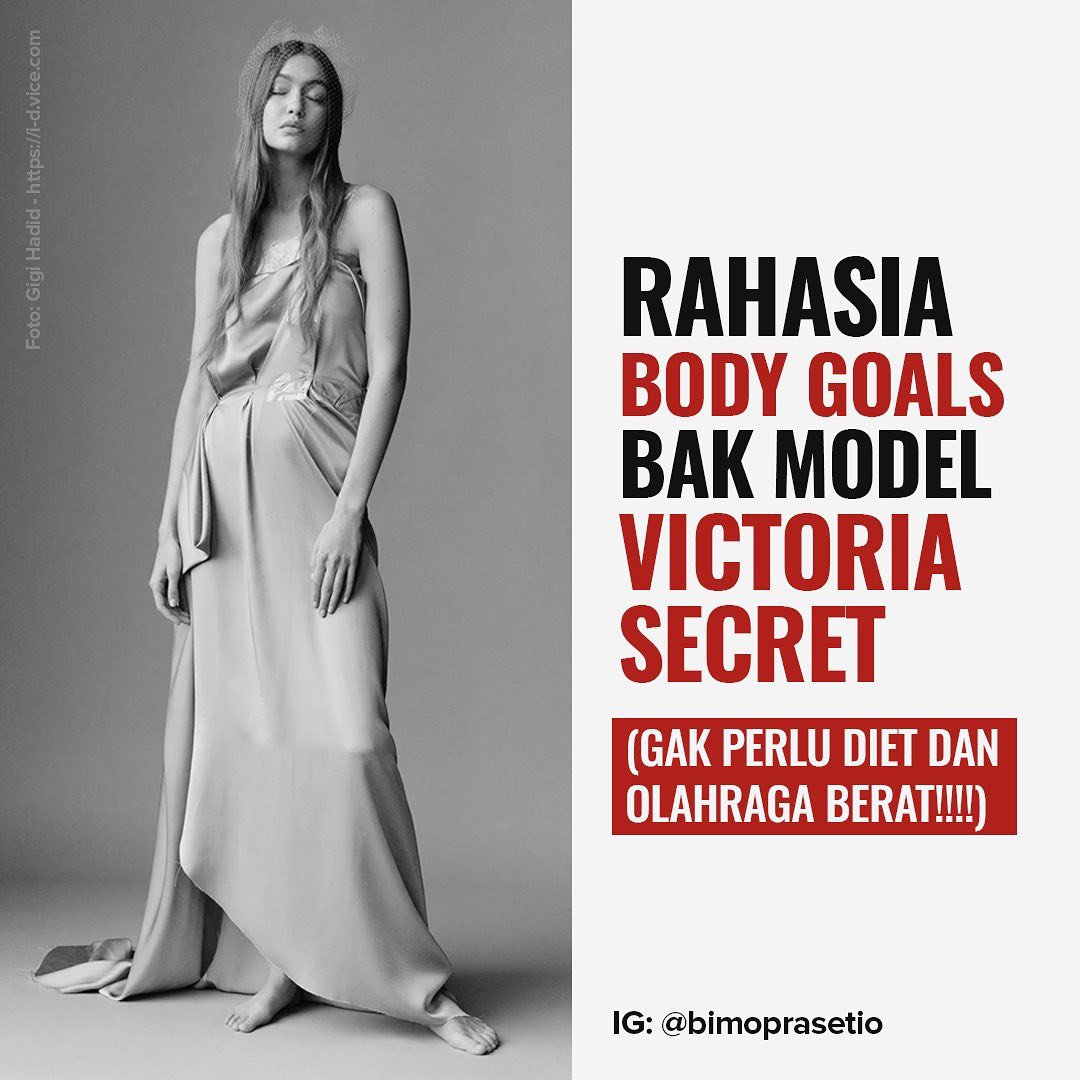 RAHASIA BODY GOALS BAK MODEL VICTORIA SECRET  (GAK PERLU DIET DAN OLAHRAGA BERAT!!!!)