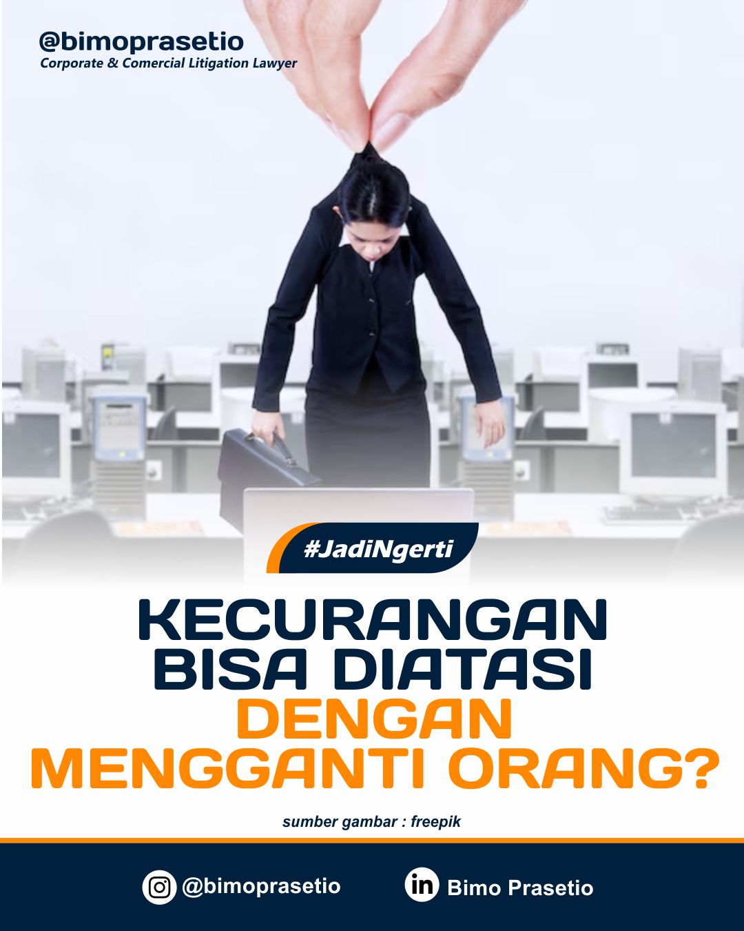 KECURANGAN BISA DIATASI DENGAN MENGGANTI ORANG?