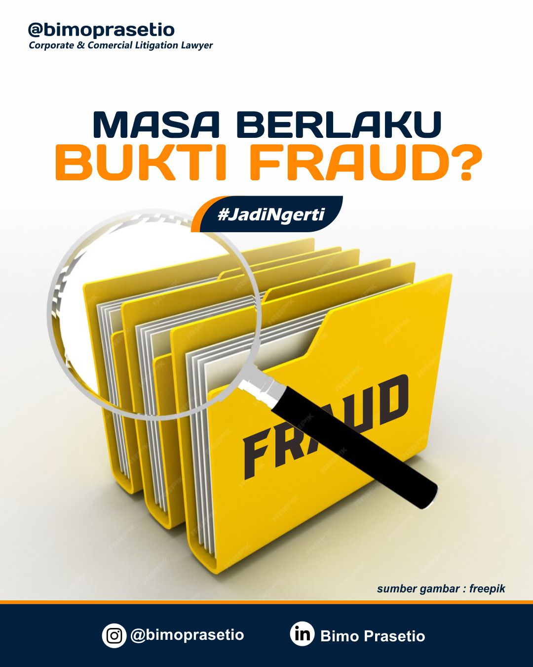 MASA BERLAKU BUKTI FRAUD?