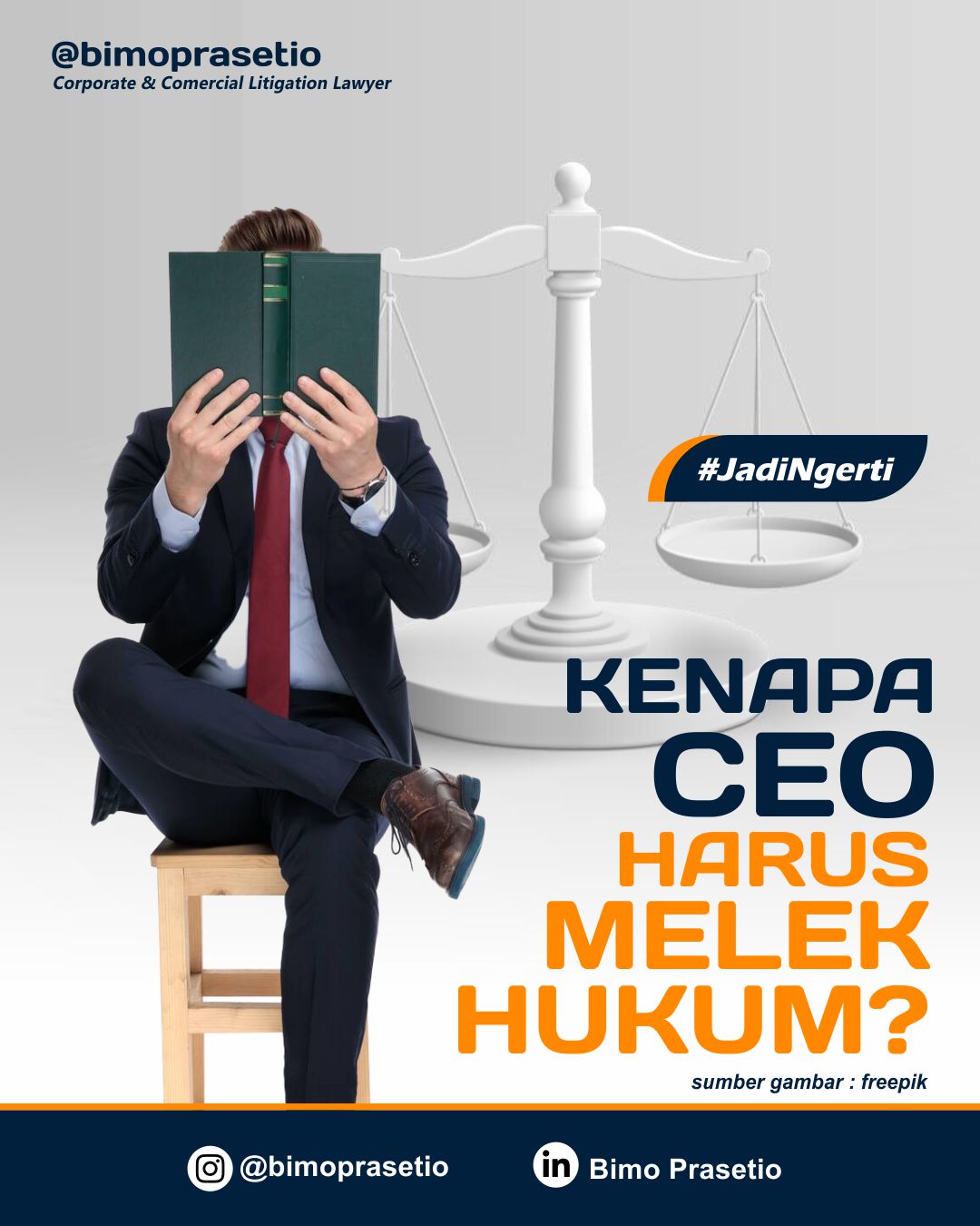 KENAPA CEO HARUS MELEK HUKUM? KENAPA CEO HARUS MELEK HUKUM?