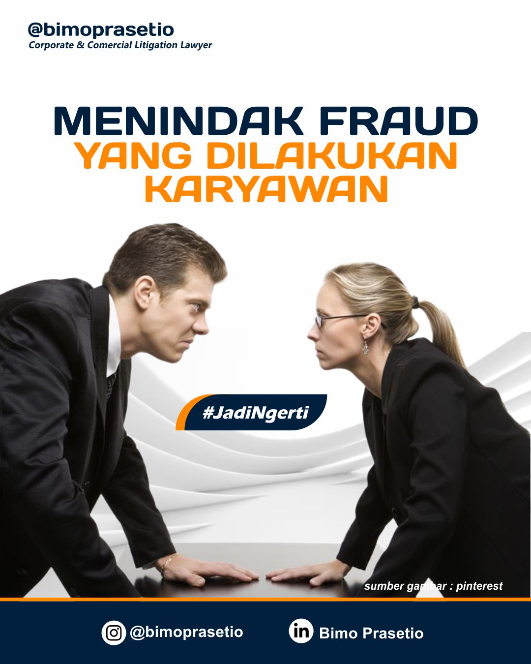 MENINDAK FRAUD YANG DILAKUKAN KARYAWAN