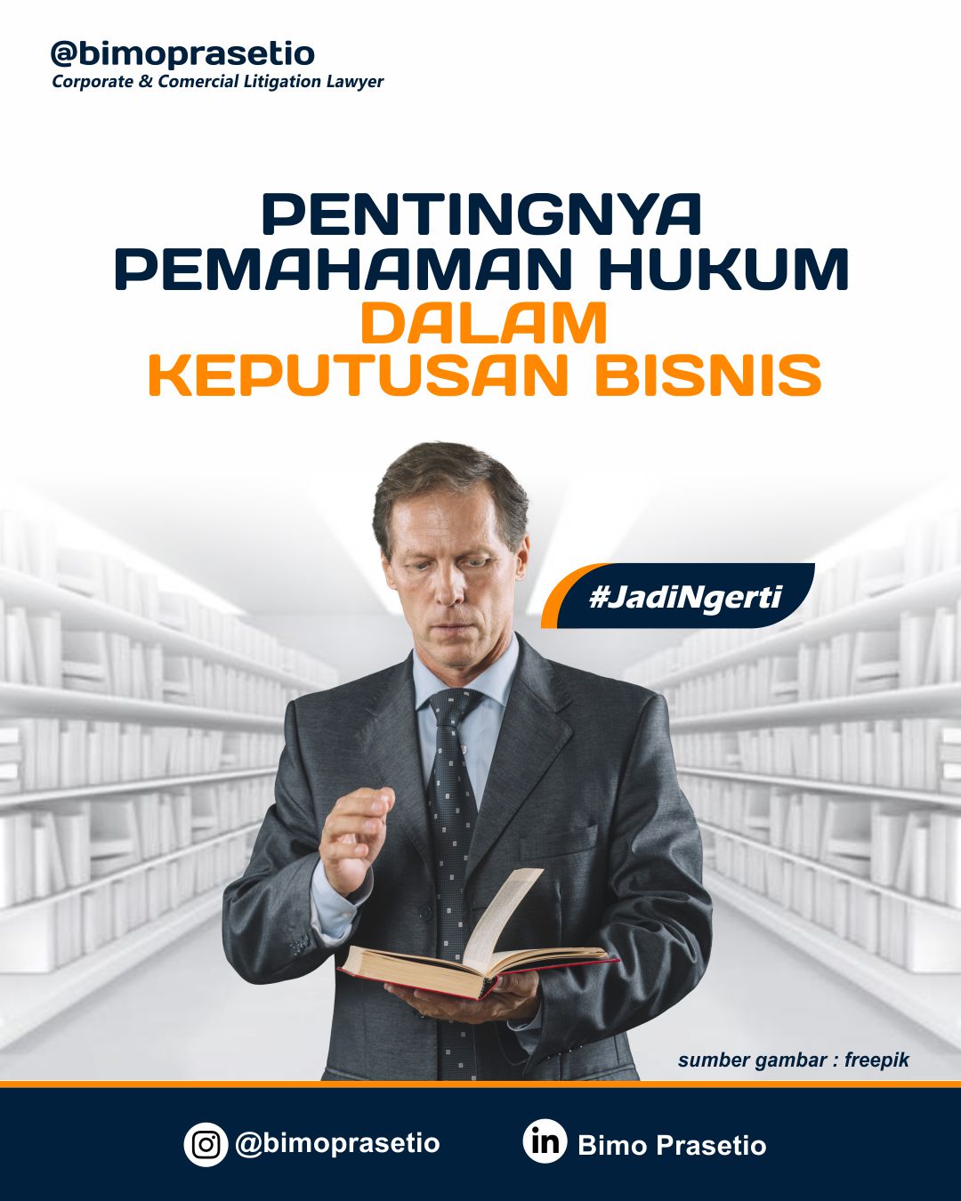 PENTINGNYA PEMAHAMAN HUKUM DALAM KEPUTUSAN BISNIS PENTINGNYA PEMAHAMAN HUKUM DALAM KEPUTUSAN BISNIS