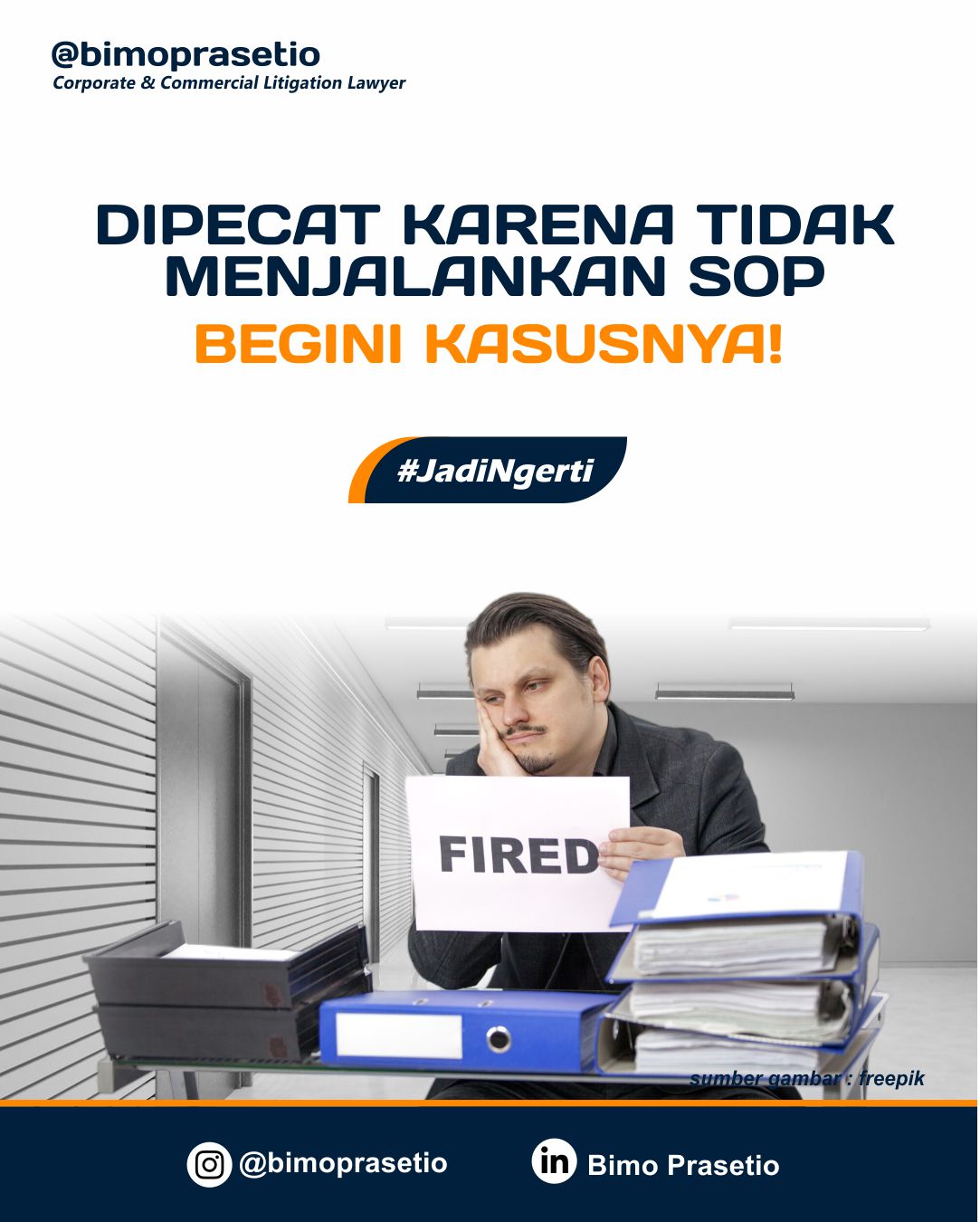 DIPECAT KARENA TIDAK MENJALANKAN SOP, BEGINI KASUSNYA!