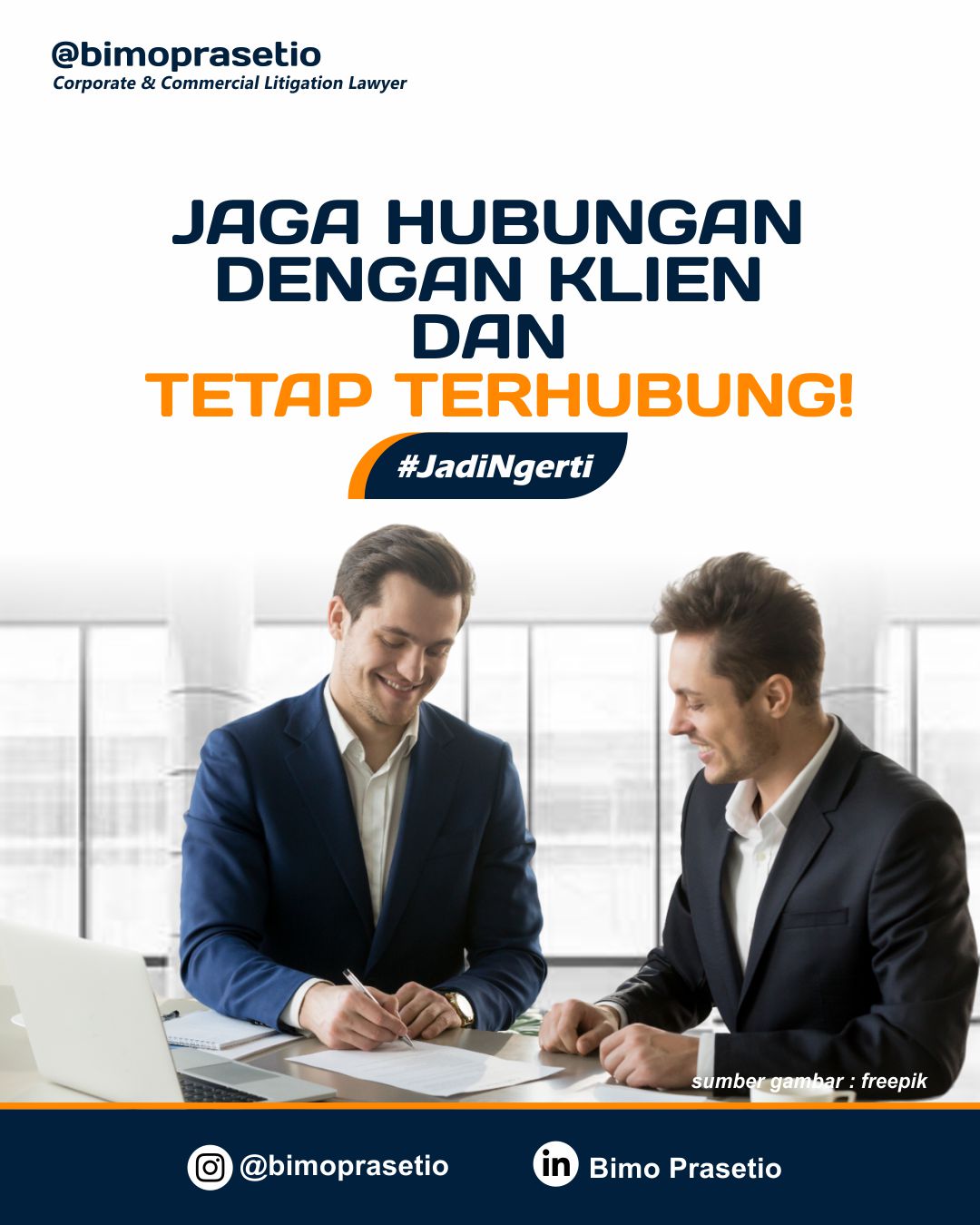 JAGA HUBUNGAN DENGAN KLIEN DAN TETAP TERHUBUNG! JAGA HUBUNGAN DENGAN KLIEN DAN TETAP TERHUBUNG!