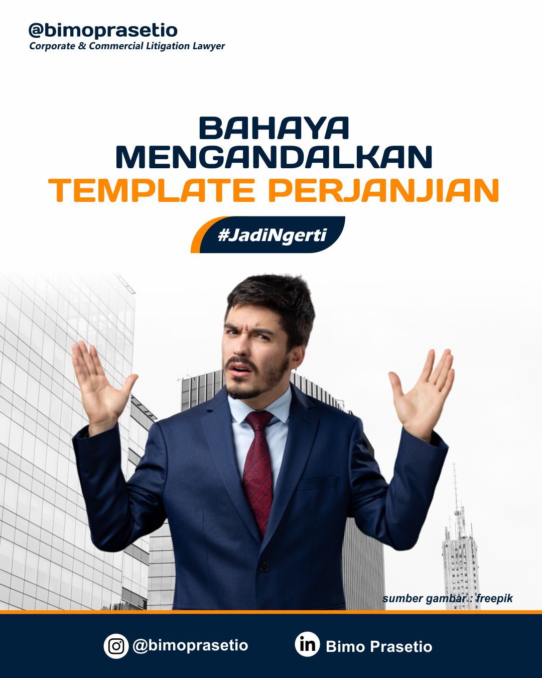 BAHAYA MENGANDALKAN TEMPLATE PERJANJIAN