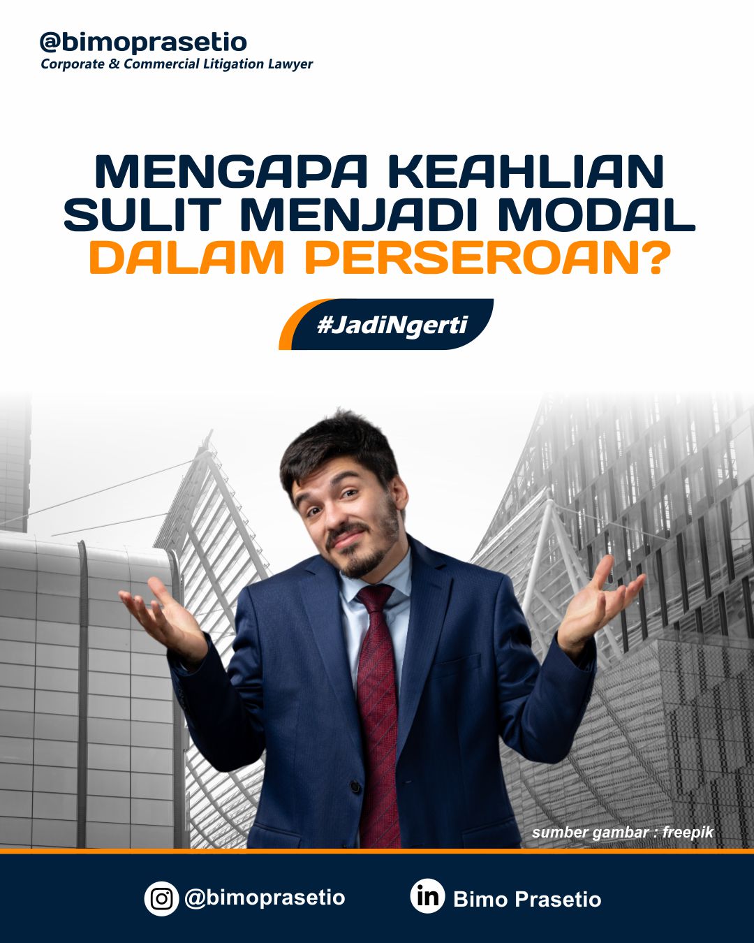 MENGAPA KEAHLIAN SULIT MENJADI MODAL DALAM PERSEROAN?