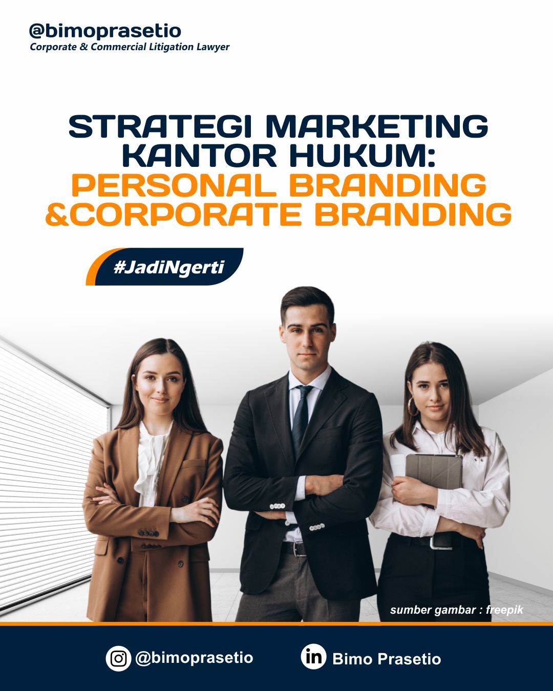 STRATEGI MARKETING KANTOR HUKUM: PERSONAL BRANDING & CORPORATE BRANDING STRATEGI MARKETING KANTOR HUKUM: PERSONAL BRANDING & CORPORATE BRANDING