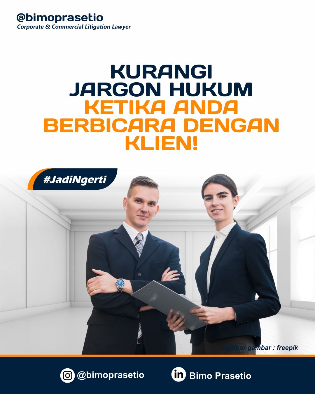 KURANGI JARGON HUKUM KETIKA ANDA BERBICARA DENGAN KLIEN! KURANGI JARGON HUKUM KETIKA ANDA BERBICARA DENGAN KLIEN!