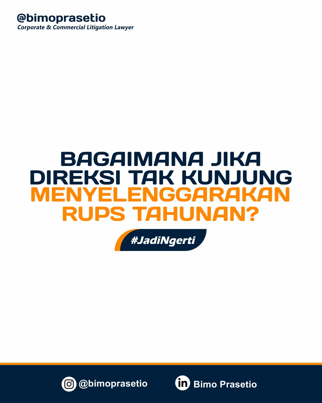 BAGAIMANA JIKA DIREKSI TAK KUNJUNG MENYELENGGARAKAN RUPS TAHUNAN?